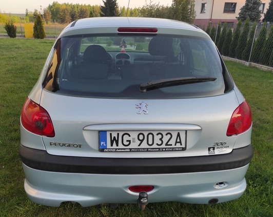Peugeot 206 cena 12000 przebieg: 121000, rok produkcji 2005 z Biała Rawska małe 154